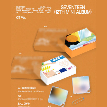 SEVENTEEN - 12 Mini Album [SPILL THE FEELS] - KIT ver.