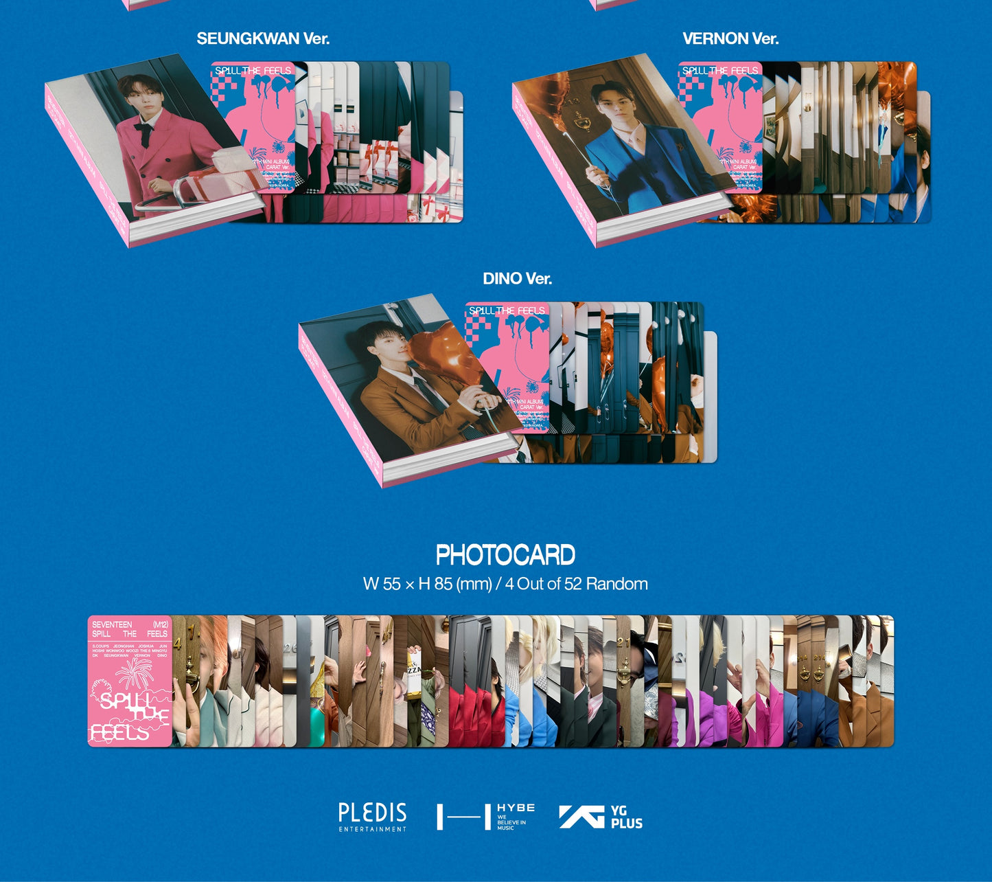 SEVENTEEN - 12th Mini Album [SPILL THE FEELS] CARAT VER. + POB