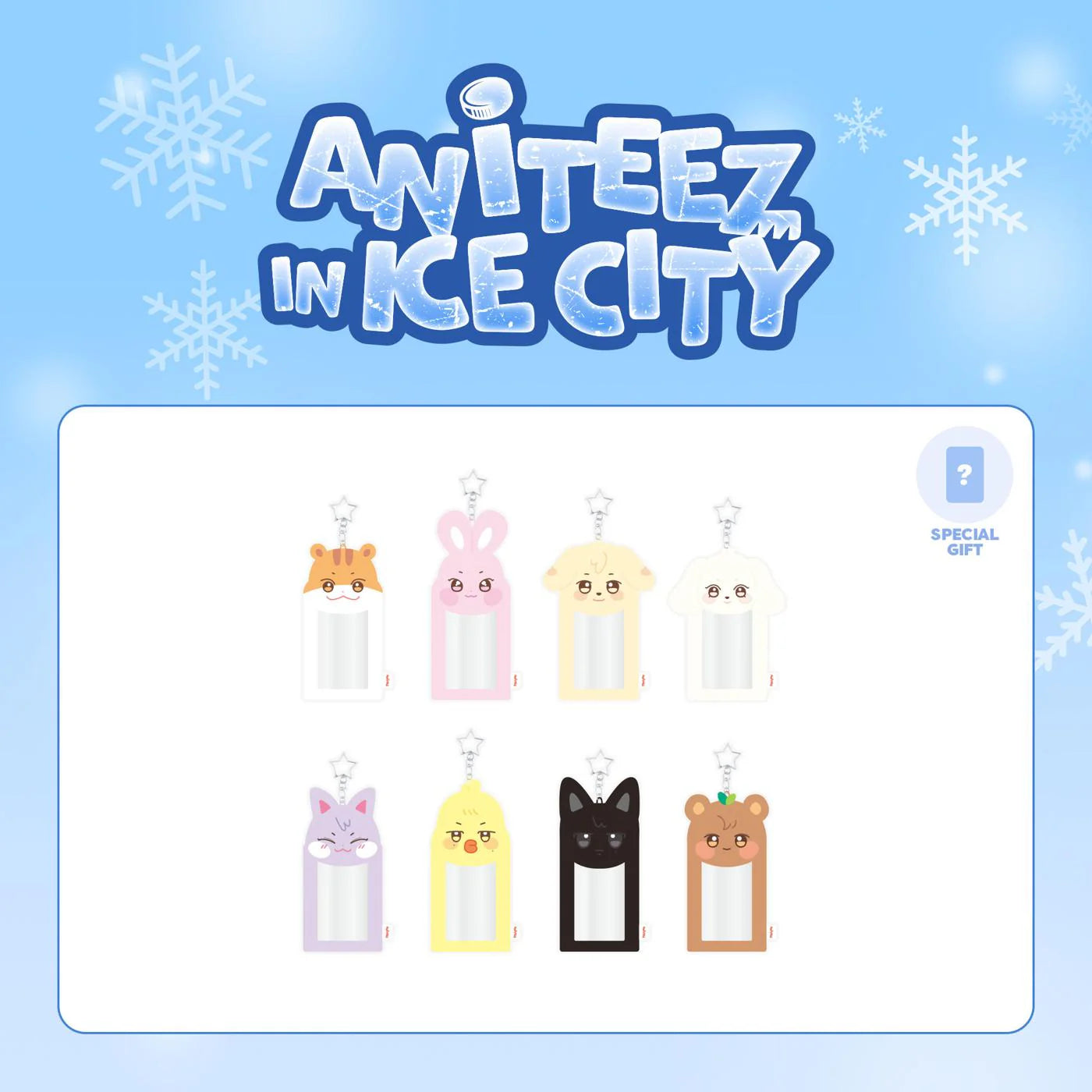 ATEEZ - OFFICIAL MERCHANDISE [ANITEEZ IN ICE CITY] - PLUSH PHOTOCARD HOLDER