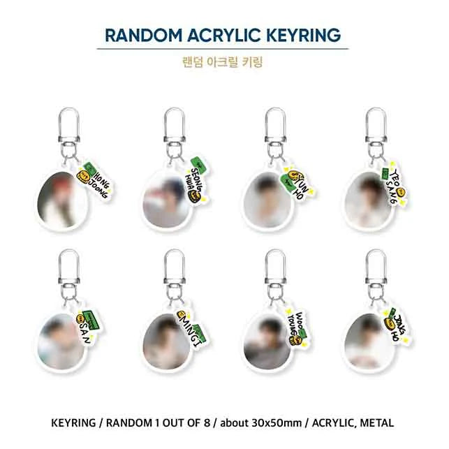 ATEEZ - OFFICIAL MERCH [GOLDEN HOUR PART. 1]  RANDOM ACRYLIC KEYRING