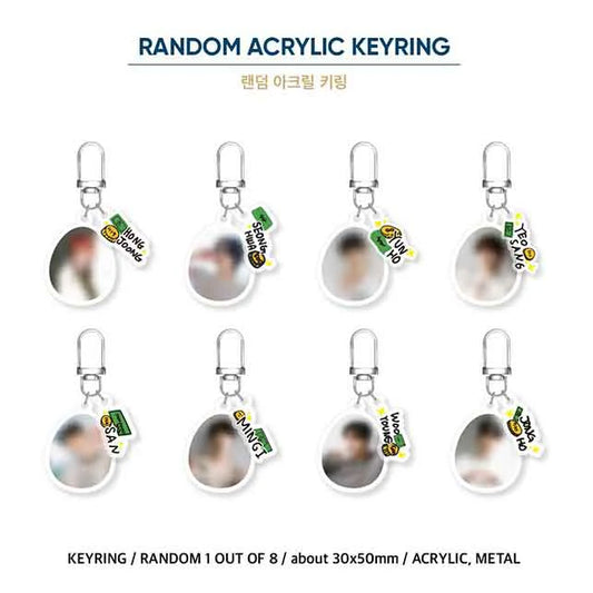 ATEEZ - OFFICIAL MERCH [GOLDEN HOUR PART. 1]  RANDOM ACRYLIC KEYRING