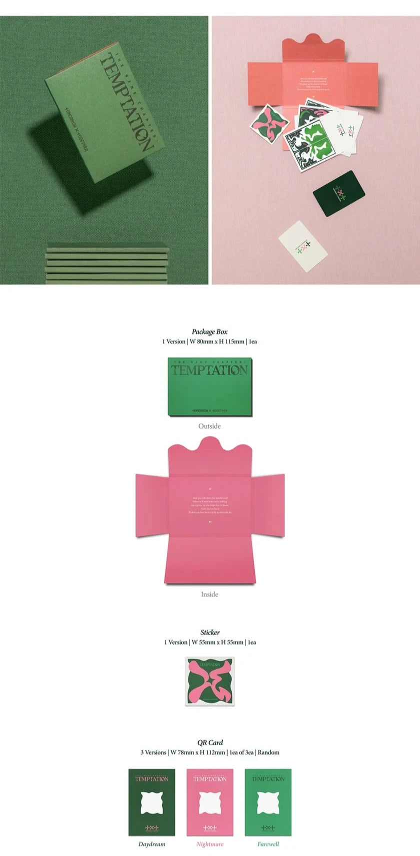 TOMORROW X TOGETHER (TXT) - 5th Mini Album [THE NAME CHAPTER: TEMPTATION] - Weverse Albums Version